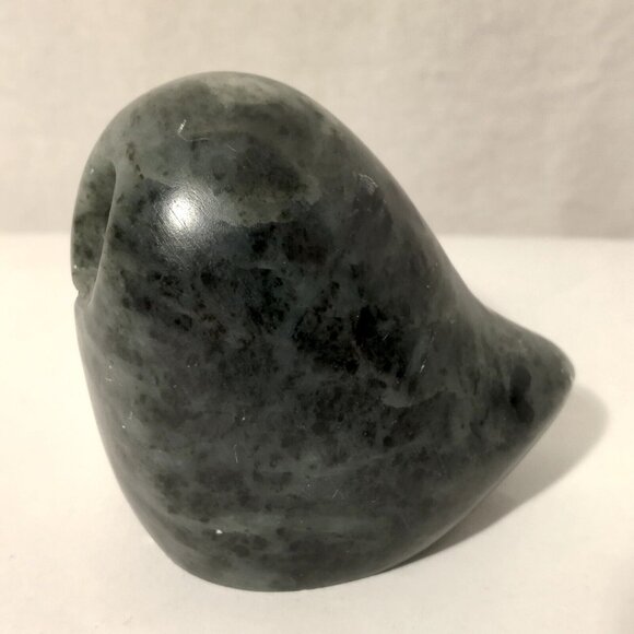 Gerard Schwartz Hand Carved Soaptone Owl Figurine Canada Bird Vintage Natural - Picture 3 of 9